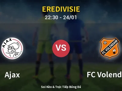 Soi Kèo Ajax vs FC Volendam – 22:30 24/01 | Nhận Định, Dự Đoán Tỷ Số