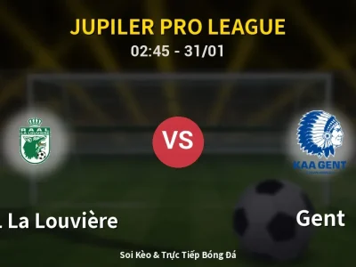 Kết Quả: RAAL La Louvière 1-1 Gent – Highlight & Bàn Thắng | Jupiler Pro League
