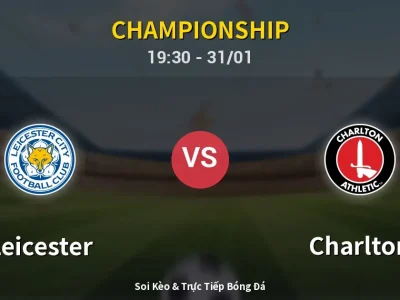 Kết Quả: Leicester 0-2 Charlton – Highlight & Bàn Thắng | Championship
