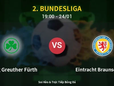🔴 Trực Tiếp: SpVgg Greuther Fürth 0-0 Eintracht Braunschweig – Link Xem 2. Bundesliga (Full HD)