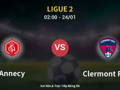 Kết Quả: Annecy 2-1 Clermont Foot – Highlight & Bàn Thắng | Ligue 2