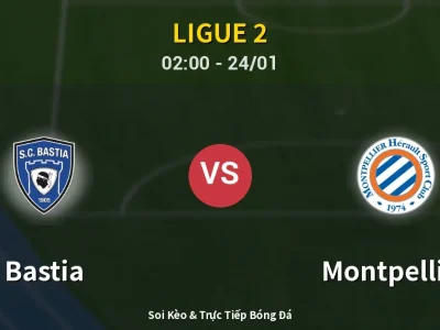 Kết Quả: Bastia 0-2 Montpellier – Highlight & Bàn Thắng | Ligue 2