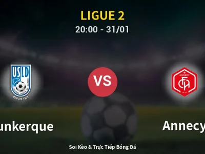 🔴 Trực Tiếp: Dunkerque 0-1 Annecy – Link Xem Ligue 2 (Full HD)