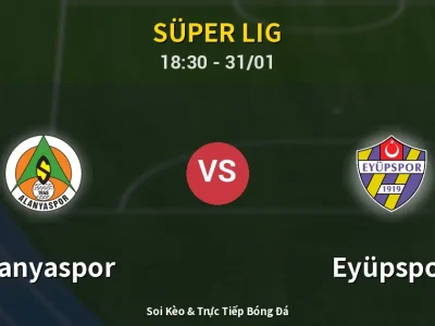 Kết Quả: Alanyaspor 1-3 Eyüpspor – Highlight & Bàn Thắng | Süper Lig