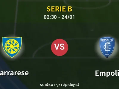 Kết Quả: Carrarese 3-0 Empoli – Highlight & Bàn Thắng | Serie B
