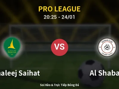 Soi Kèo Al Khaleej Saihat vs Al Shabab – 20:25 24/01 | Nhận Định, Dự Đoán Tỷ Số