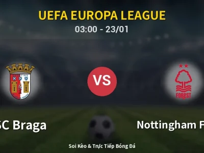 Kết Quả: SC Braga 1-0 Nottingham Forest – Highlight & Bàn Thắng | UEFA Europa League