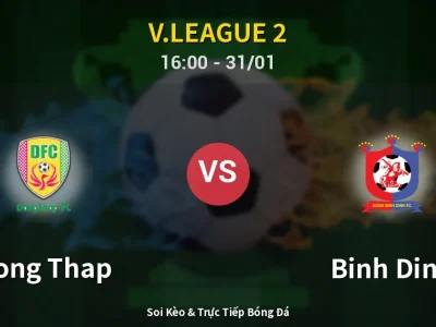 Kết Quả: Dong Thap 1-1 Binh Dinh – Highlight & Bàn Thắng | V.League 2