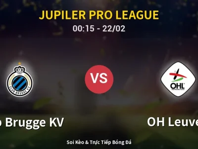 Kết Quả: Club Brugge KV 2-1 OH Leuven – Highlight & Bàn Thắng | Jupiler Pro League