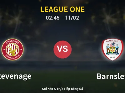 Soi Kèo Stevenage vs Barnsley – 02:45 11/02 | Nhận Định, Dự Đoán Tỷ Số