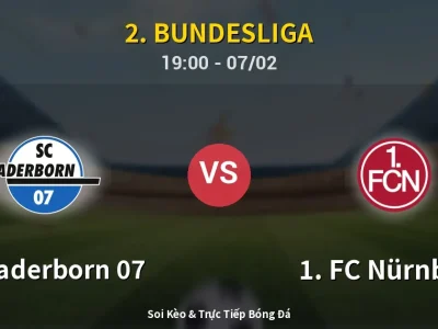 Kết Quả: SC Paderborn 07 2-1 1. FC Nürnberg – Highlight & Bàn Thắng | 2. Bundesliga