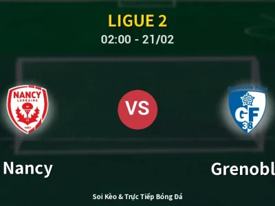 Kết Quả: Nancy 0-0 Grenoble – Highlight & Bàn Thắng | Ligue 2