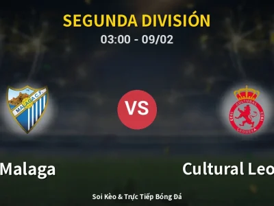 Kết Quả: Malaga 2-1 Cultural Leonesa – Highlight & Bàn Thắng | Segunda División