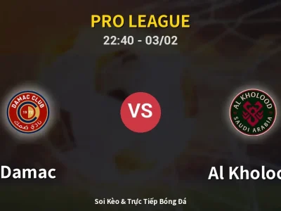 🔴 Trực Tiếp: Damac 0-0 Al Kholood – Link Xem Pro League (Full HD)