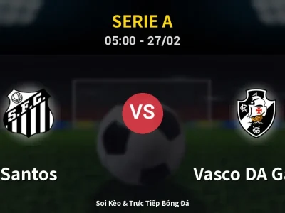 Kết Quả: Santos 2-1 Vasco DA Gama – Highlight & Bàn Thắng | Serie A