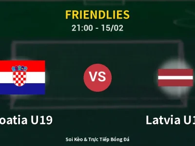 🔴 Trực Tiếp: Croatia U19 4-2 Latvia U19 – Link Xem Friendlies (Full HD)
