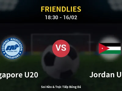 Kết Quả: Singapore U20 1-2 Jordan U20 – Highlight & Bàn Thắng | Friendlies