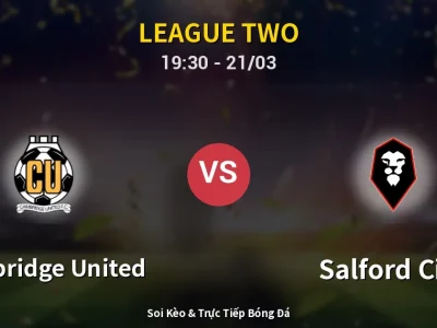 🔴 Trực Tiếp: Cambridge United 1-0 Salford City – Link Xem League Two (Full HD)