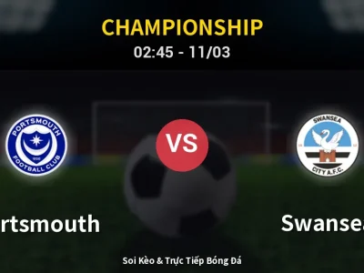 Kết Quả: Portsmouth 1-2 Swansea – Highlight & Bàn Thắng | Championship