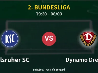 🔴 Trực Tiếp: Karlsruher SC 1-3 Dynamo Dresden – Link Xem 2. Bundesliga (Full HD)