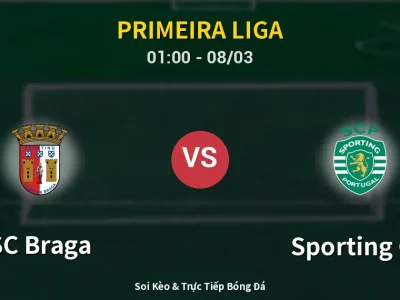 Kết Quả: SC Braga 2-2 Sporting CP – Highlight & Bàn Thắng | Primeira Liga