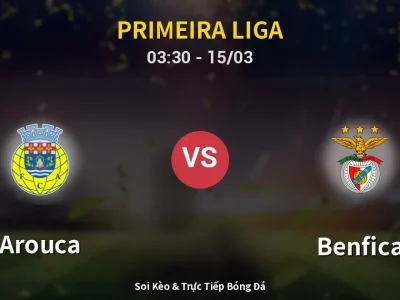 🔴 Trực Tiếp: Arouca 1-1 Benfica – Link Xem Primeira Liga (Full HD)