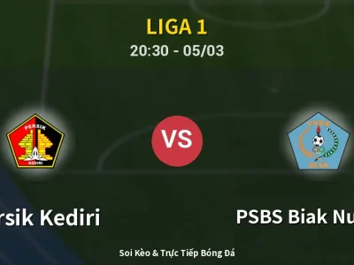 🔴 Trực Tiếp: Persik Kediri 0-1 PSBS Biak Numfor – Link Xem Liga 1 (Full HD)