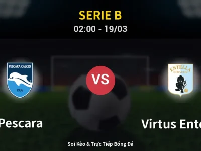 Kết Quả: Pescara 3-0 Virtus Entella – Highlight & Bàn Thắng | Serie B