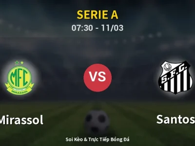 Kết Quả: Mirassol 2-2 Santos – Highlight & Bàn Thắng | Serie A