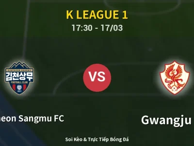 Kết Quả: Gimcheon Sangmu FC 1-1 Gwangju FC – Highlight & Bàn Thắng | K League 1