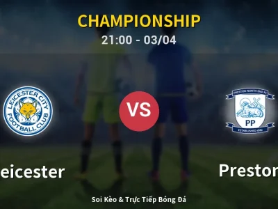 🔴 Trực Tiếp: Leicester 2-2 Preston – Link Xem Championship (Full HD)