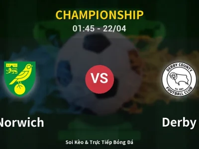 Kết Quả: Norwich 2-1 Derby – Highlight & Bàn Thắng | Championship