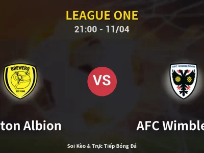 Soi Kèo Burton Albion vs AFC Wimbledon – 21:00 11/04 | Nhận Định, Dự Đoán Tỷ Số