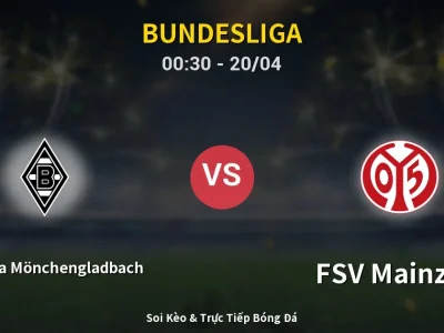 Kết Quả: Borussia Mönchengladbach 1-1 FSV Mainz 05 – Highlight & Bàn Thắng | Bundesliga