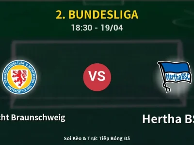 Kết Quả: Eintracht Braunschweig 1-1 Hertha BSC – Highlight & Bàn Thắng | 2. Bundesliga