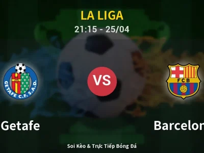 Soi Kèo Getafe vs Barcelona – 21:15 25/04 | Nhận Định, Dự Đoán Tỷ Số