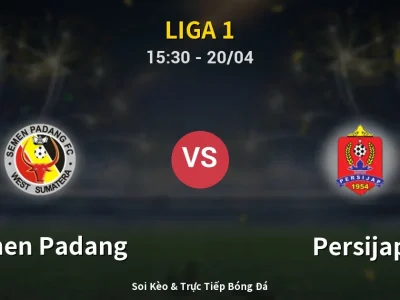 Kết Quả: Semen Padang 0-2 Persijap – Highlight & Bàn Thắng | Liga 1