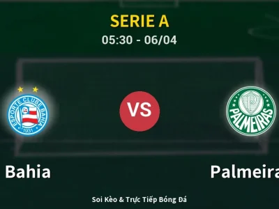 Kết Quả: Bahia 1-2 Palmeiras – Highlight & Bàn Thắng | Serie A