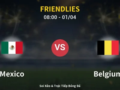 Kết Quả: Mexico 1-1 Belgium – Highlight & Bàn Thắng | Friendlies