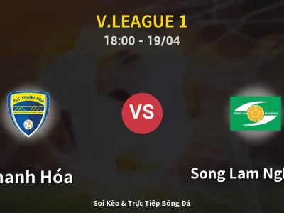 Kết Quả: Thanh Hóa 1-1 Song Lam Nghe An – Highlight & Bàn Thắng | V.League 1