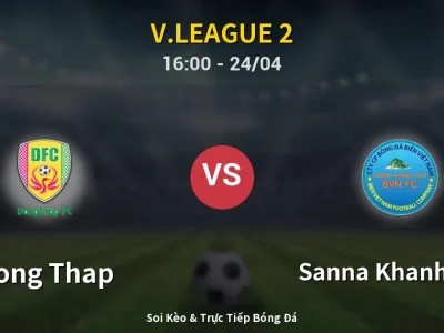 Kết Quả: Dong Thap 2-0 Sanna Khanh Hoa – Highlight & Bàn Thắng | V.League 2