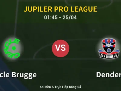 🔴 Trực Tiếp: Cercle Brugge 0-0 Dender – Link Xem Jupiler Pro League (Full HD)