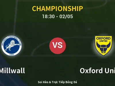 Soi Kèo Millwall vs Oxford United – 18:30 02/05 | Nhận Định, Dự Đoán Tỷ Số