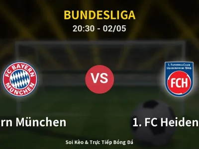 Soi Kèo Bayern München vs 1. FC Heidenheim – 20:30 02/05 | Nhận Định, Dự Đoán Tỷ Số