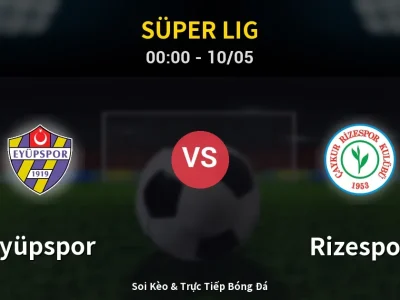 Kết Quả: Eyüpspor 4-0 Rizespor – Highlight & Bàn Thắng | Süper Lig
