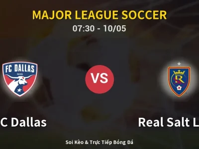 Soi Kèo FC Dallas vs Real Salt Lake – 07:30 10/05 | Nhận Định, Dự Đoán Tỷ Số