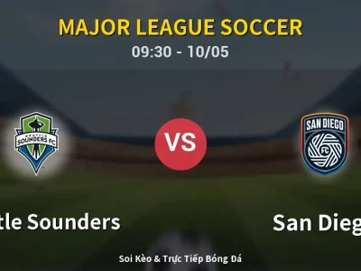 Soi Kèo Seattle Sounders vs San Diego – 09:30 10/05 | Nhận Định, Dự Đoán Tỷ Số