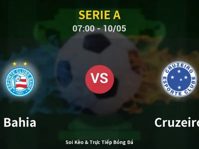 🔴 Trực Tiếp: Bahia 0-0 Cruzeiro – Link Xem Serie A (Full HD)