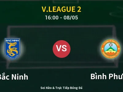 Soi Kèo Bắc Ninh vs Bình Phước – 16:00 08/05 | Nhận Định, Dự Đoán Tỷ Số