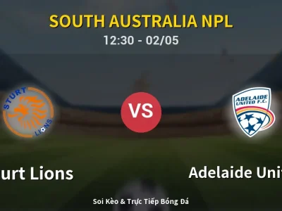 Soi Kèo Sturt Lions vs Adelaide United II – 12:30 02/05 | Nhận Định, Dự Đoán Tỷ Số